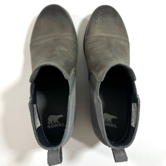 Sorel Evie Two-Tone Wedge Ankle Boots - Picture 3 of 7